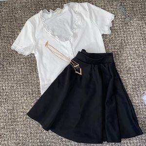 Perfect Black Skater Skirt